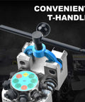 Pro Grade Brake Line Flaring Tool Kit with convenient T-handle and calibration disc, suitable for 3/16 to 3/8 inch tubing.