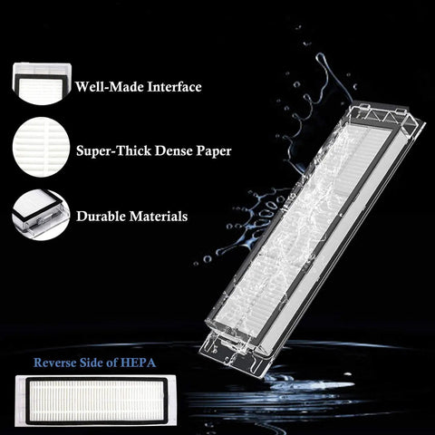 Easy Swap All In One Replacement Kit For Robotic Vacuums S4 S5 S6 E4 E20 E25 E35 S50 S65 With Two Main Brushes Six Side Brushes Four Filters Four Mop Cloths Six Water Tank Filters And Two Cleaning Tools HEPA filters