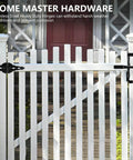 8 Inch Heavy Duty Gate Hinges For Wood Gates And Fences Black Six Pack With Screws And Mounting Hardware Ideal For Patios Barn Doors