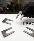 2 Pack Drill Chuck Removal Wedge Set Heavy Duty Alloy Steel Wedges in hand for Keyless Chuck Extraction on Drill Press and Lathe