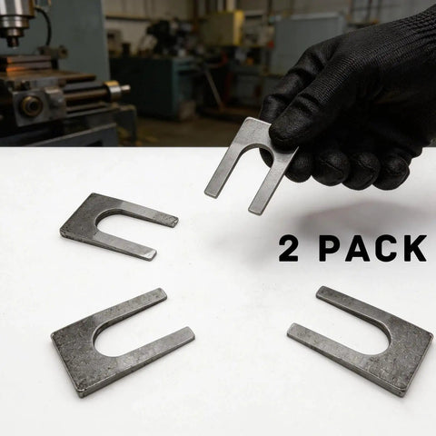 2 Pack Drill Chuck Removal Wedge Set Heavy Duty Alloy Steel Wedges in hand for Keyless Chuck Extraction on Drill Press and Lathe
