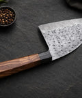 Damascus Steel Chef Knife With 7 Inch Blade And Full Tang A Beast Of A Meat Cutting Knife For Home Barbecue And Outdoor Cooking