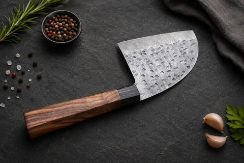 Damascus Steel Chef Knife With 7 Inch Blade And Full Tang A Beast Of A Meat Cutting Knife For Home Barbecue And Outdoor Cooking