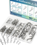 95 Piece Dope Stainless Steel Hitch Pin Clip Set With 7 Sizes R Shaped Cotter Pins Fasteners For Auto ATV Trailer And DIY Projects