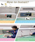 Installation guide for No Hassle Waterproof Drywall Access Panel Featuring Sleek Concealed Tile Finish for HVAC Systems.