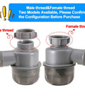 Visible One And A Half Inch P Trap Upgrade With Removable Clean Cup Drain Valve, male and female thread demo