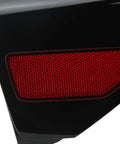 Rear Right Passenger Quarter Panel Charge Port Cover For 2020 2022 Electric Truck Rugged Abs Plastic Aftermarket Replacement detail with textured red surface.