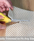 Cutting Stay Put Non Slip Area Rug Pad Gripper 5x8 Feet With Strong Grip For Area Rugs And Hardwood Floors Providing Protection Cushion