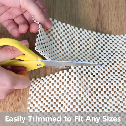 Cutting Stay Put Non Slip Area Rug Pad Gripper 5x8 Feet With Strong Grip For Area Rugs And Hardwood Floors Providing Protection Cushion