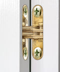Hidden Cross Zinc Alloy Concealed Hinges Two Pack For Wooden Doors And Lightweight Worktops Frameless Cabinets Kitchen Cabinet Hardware