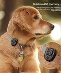 Dog wearing 64GB Body Cam For Patrol And Everyday Use 1080P Night Vision Wearable Camera with 6 Hour Battery Life