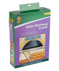 Box packaging of Stairway Attic Draft Cover For Openings Up To 25.5 By 54 Inches, Energy Saving Insulation Shield, illustration visible