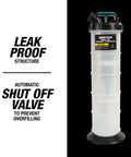 Manual Fluid Extractor Pump With 9.5L Capacity And 5ft Hose Quick Mess Free Oil Changes Coolant Flushes And Brake Bleeds Ergonomic Handle