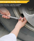 Heavy Duty Large Bore Tire Gauge For Big Rigs And Tractors With 360 Degree Swivel Pro Grade Air Gauge 10 To 150 PSI Easy Access Tool