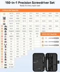 Go To 150 In 1 Precision Screwdriver Set For Electronics Repair With 120 Magnetic Bits And 30 Piece Magnetic Tools Kit Handy