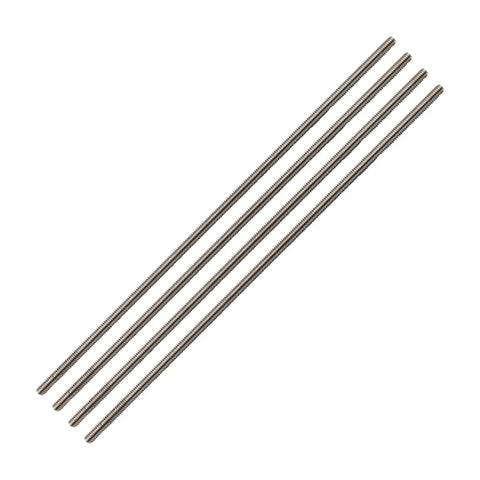 12 Inch Stainless Steel Threaded Rods Set Of 4 1/4-20 All Threaded Rods For Heavy Duty Built Tough Corrosion Resistant Fastening Projects