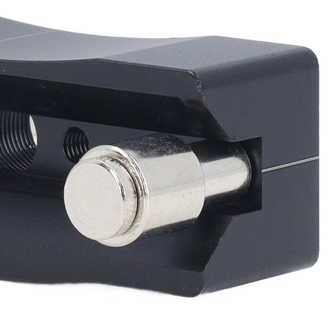 Knockout Centering Dowel Jig For Woodworkers With Rock Solid Aluminum Build detailed close-up showing precision alignment feature.