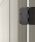 Top Shelf Oil Rubbed Bronze 4X4 Interior And Exterior Door Hinges Smooth Swinging Action Rock Solid Heavy Duty Build Quality With Matching Fasteners Included Dead Simple Install Three Piece Set close-up view on door edge.