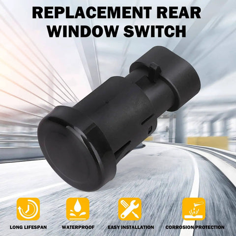 Rear Liftgate Window Release Switch For Tahoe Suburban Escalade Yukon GMC 2007 2008 2009 2010 2011 2012 2013 2014 Replacement Button D1994E 15798062 Easy Install No Fuss Plug And Play