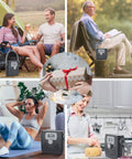 Portable CD Player With Bluetooth Boombox And Built In FM Radio For Camping And Travel Waterproof in lifestyle settings