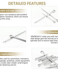 Detailed features of the 120 Piece Cotter Pins Assortment Kit 304 Stainless Steel 6 Sizes M1.6x25 M2.5x25 M2.5x40 M3.2x30 M3.2x40 M4x60 Durable For DIY Automotive Equipment Kindroufly, highlighting durability, function, and wide applications.