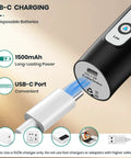 Handheld Rechargeable Milk Frother Wand With Detachable 3 Stainless Whisks, Three Speed Electric Whisk For Coffee Lattes