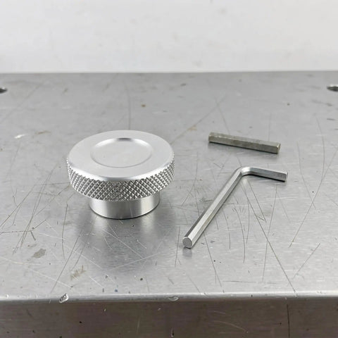 Heavy Duty Aluminum Alloy Mini Handwheel With Knurled Grip Surface And 0.3 Inch Inner Hole Perfect For Industrial Machines And Smooth Cranking Tasks on workbench