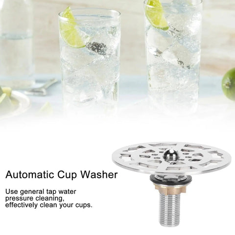 Automatic Metal Sink with Faucet and Water Flow Nozzle for Restaurant Kitchen - to CleanProfessal GradeIdeal for Food t and Cooking with cup washer.