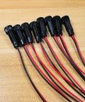 Eight Piece LED Indicator Pilot Lights Set Red Blue Green White For Panel Mount 8mm Hole AC DC 12 24V connectors with wires