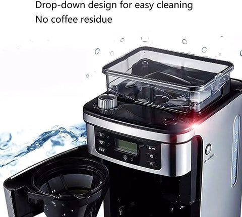 Top Shelf Stainless Steel Drip Coffee Maker Packing Adjustable Brew Strength Control and a Rock Solid Warming Plate for easy cleaning.