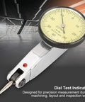 Pro Grade Dial Test Indicator 0 to 0.8mm Range with 0.01mm Precision, Dovetail Mount, 180 Degree Rotatable Probe in workshop