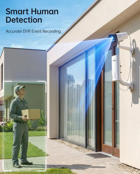Long Range Wireless Bridge Kit With 3MP IP Camera For Barns, Farms, Ranches, Warehouses And Factories Security installed outdoors
