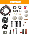 TECHTONGDA 2-in-1 portable line boring and welding machine accessory kit with cables, flanges, bushings, washers, and bolts