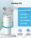 Shower Filter Replacement Cartridge For Aquasana AQ 4125 And Compatible Systems Pack Of 2 With 4 Stage Filtration diagram