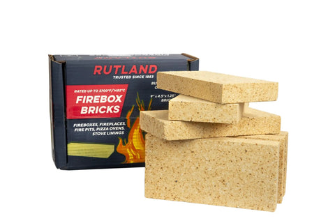 High Temperature Fire Brick 9x4.5x1.25 Inch Tan 6 Pack Built To Last For Wood Stoves Fireplaces And Pizza Ovens Usa Made Heat Rated To 2700 F Non Brittle And Size Accurate