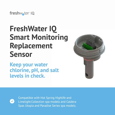 FreshWater IQ Smart Monitoring Replacement Sensor for spas, plastic, grey, salt system water testing