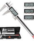 8 Inch Digital Caliper In Stainless Steel IP54 With Inch Millimeter Fraction Conversion And Large LCD Screen 0.001in Precision