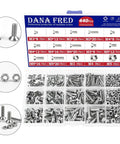 440 Piece Flat Hex Socket Head Cap Screws Kit In 304 Stainless Steel M3 M4 M5 Metric Threads With Countersunk Allen Drive Bolts And Nuts