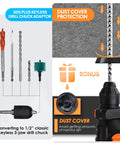 Beast 1 Inch SDS Plus Heavy Duty Rotary Hammer Drill 900W keyless chuck adapter and dust cover details
