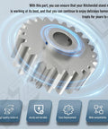 Stand Mixer Worm Gear Replacement Kit For Your Go To 3K Series Models Fits 3K45SS 3K5SS 3KSM150PSTBW0 3KSM150PSTCB0 Includes Gears And Accessories Replaces 4161531 4162897 4169830 Durable Aluminum Gear Easy Install silver replacement worm gear for stand mixer