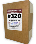 Box of Ultra Fine Aluminum Oxide Blast Media 320 Grit, 12 Lbs, Ideal For Delicate Cleaning And Finishing In Sandblasting Cabinets