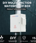 Built Damn Tough Nema Outdoor Electrical Box Enclosure IP65 Weatherproof Heavy Duty Panel with sealed door 15 in.