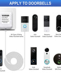 24 Volt Doorbell Transformer With C Wire Adapter For Nest Hello Honeywell And Sensi Thermostats And Any 24V Doorbell Power Supply with various video doorbells