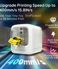 Kids AI Powered 3D Printer Fully Assembled With Auto Leveling And Up To 400 MM Per Sec Speed 1500 Plus Models with toy car