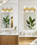 Three Light Matte Black Vanity Light Fixture With Clear Glass Shades For Bathroom Farmhouse Rustic Style Above Mirror Dope Look