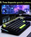 Certified Badass Hall Effect Magnetic Gaming Keyboard Featuring Rapid Trigger Mode And 8KHz Polling Rate With Hot Swappable Keys And Custom Actuation For Ranked Climbers In Black, showcasing gaming setup with low latency.