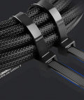 100 Pcs 8 Inch Heavy Duty Zip Ties 40 Lbs Tensile Strength Releasable And Reusable Nylon PA66 Self Lock Cable Ties securing cables