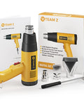 Heavy Duty 1800W Heat Gun Kit With LCD Display And Overload Protection 212F To 1112F Adjustable Temperature with 4 nozzles