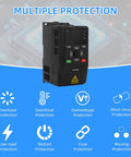 Image of a Three Kilowatt VFD Variable Frequency Drive Inverter Controller for pumps and motors with multiple protection features