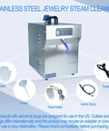 Pro Grade Jewelry Steam Cleaner That Powers Through Rings Watches And More 2L Stainless Steel Tank 1200W High Pressure Steam Up To 135C